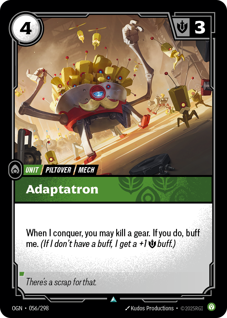 Adaptatron OGN-056 - Riftbound Standard Art, English reference artwork