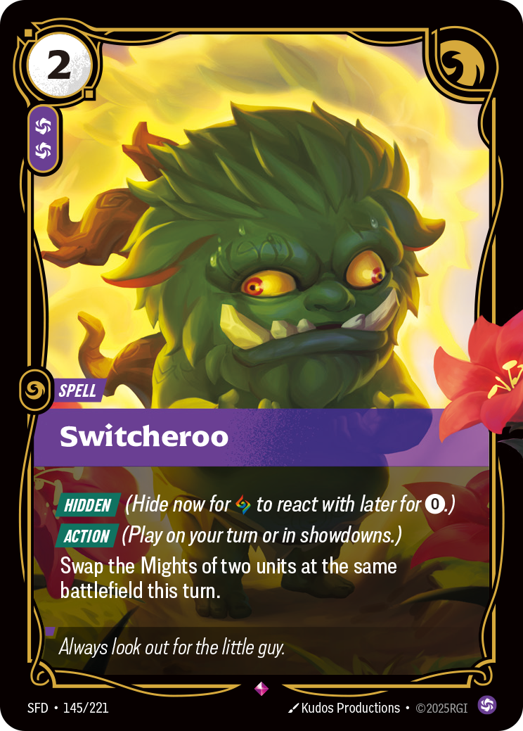 Switcheroo SFD-145 - Riftbound Standard Art, English reference artwork