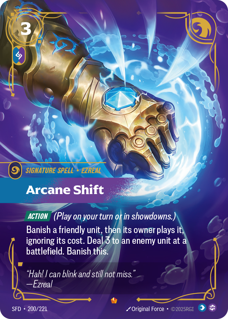 Arcane Shift SFD-200 - Riftbound Standard Art, English reference artwork