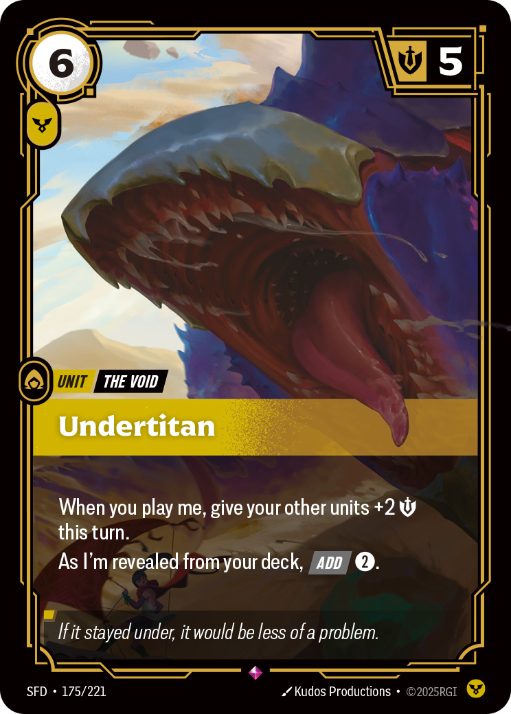 Undertitan SFD-175 - Riftbound Standard Art, English reference artwork