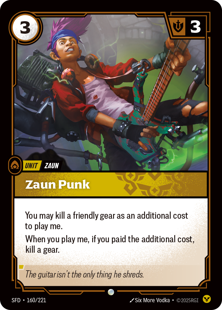 Zaun Punk SFD-160 - Riftbound Standard Art, English reference artwork