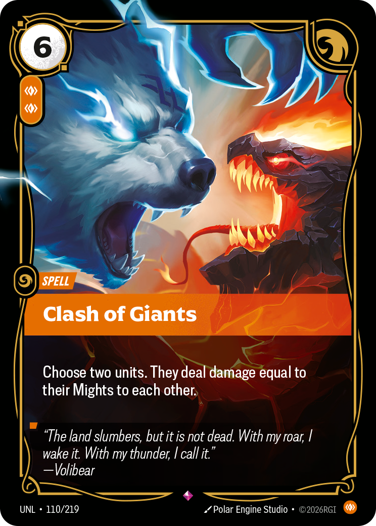 Clash of Giants UNL-110 - Riftbound Standard Art, English reference artwork