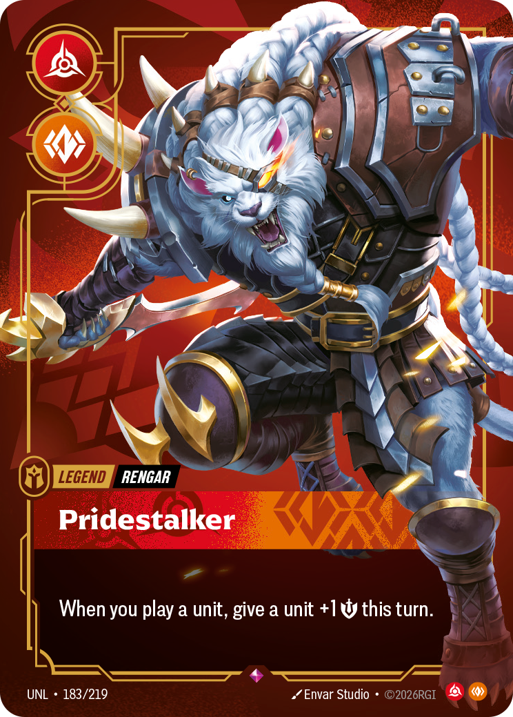 Rengar, Pridestalker UNL-183 - Riftbound Standard Art, English reference artwork