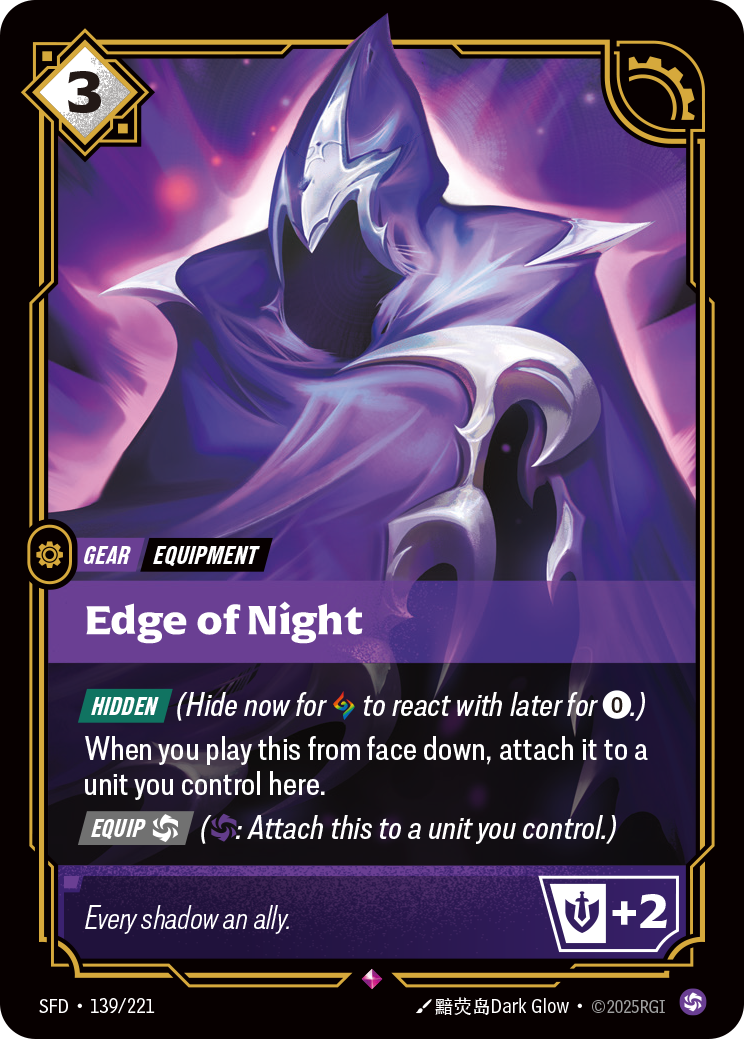 Edge of Night SFD-139 - Riftbound Standard Art, English reference artwork
