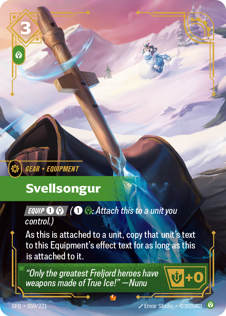 Svellsongur SFD-059 - Riftbound Standard Art, English reference artwork