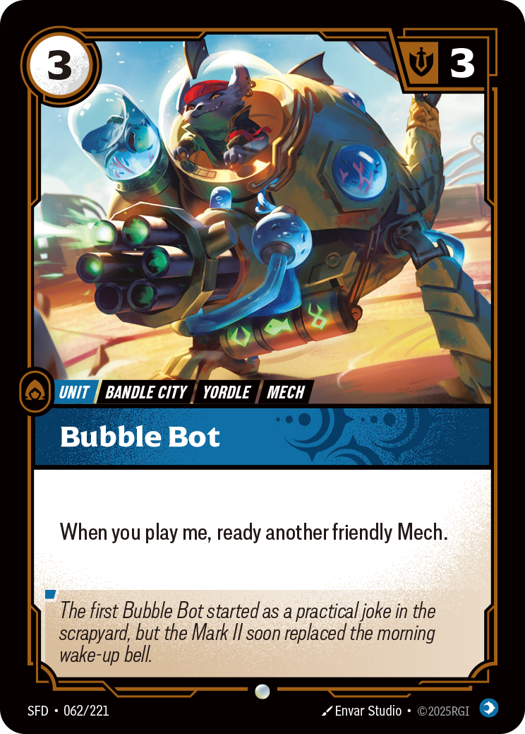 Bubble Bot SFD-062 - Riftbound Standard Art, English reference artwork