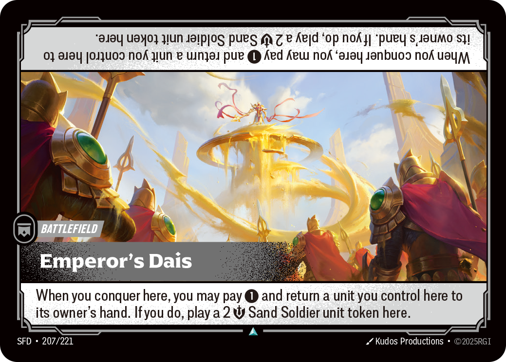 Emperor's Dais SFD-207 - Riftbound Standard Art, English reference artwork