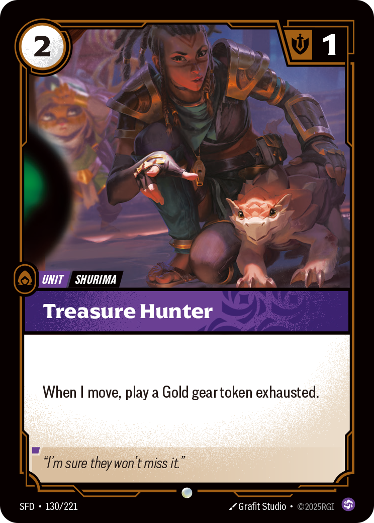 Treasure Hunter SFD-130 - Riftbound Standard Art, English reference artwork