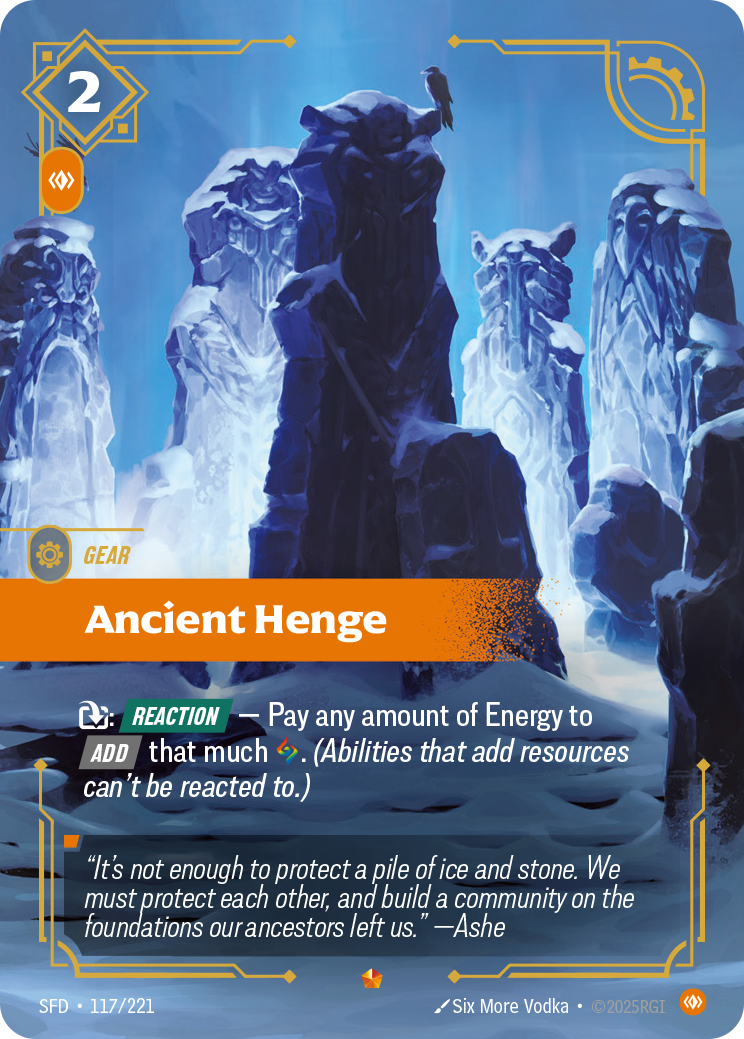 Ancient Henge SFD-117 - Riftbound Standard Art, English reference artwork