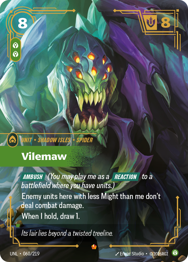 Vilemaw UNL-060 - Riftbound Standard Art, English reference artwork