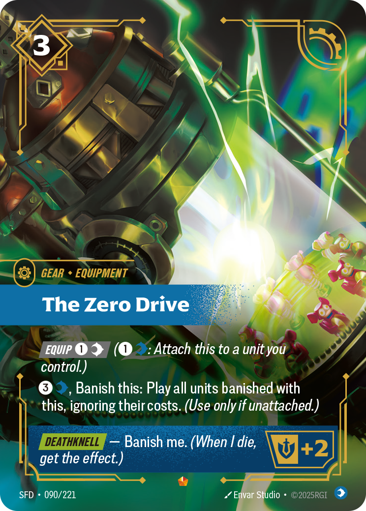 The Zero Drive SFD-090 - Riftbound Standard Art, English reference artwork