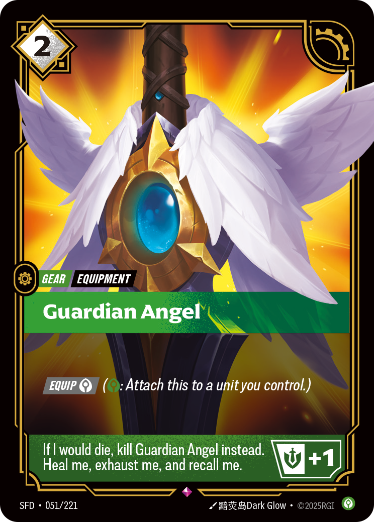 Guardian Angel SFD-051 - Riftbound Standard Art, English reference artwork