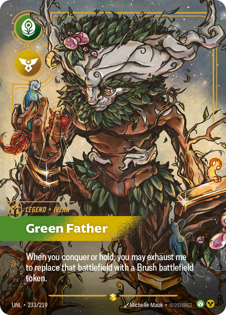 Ivern, Green Father (Overnumbered) UNL-233 - Riftbound Overnumbered, English reference artwork