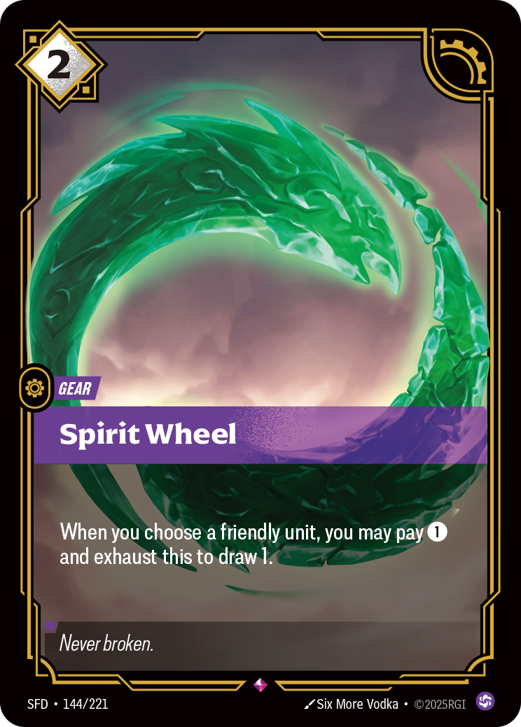 Spirit Wheel SFD-144 - Riftbound Standard Art, English reference artwork