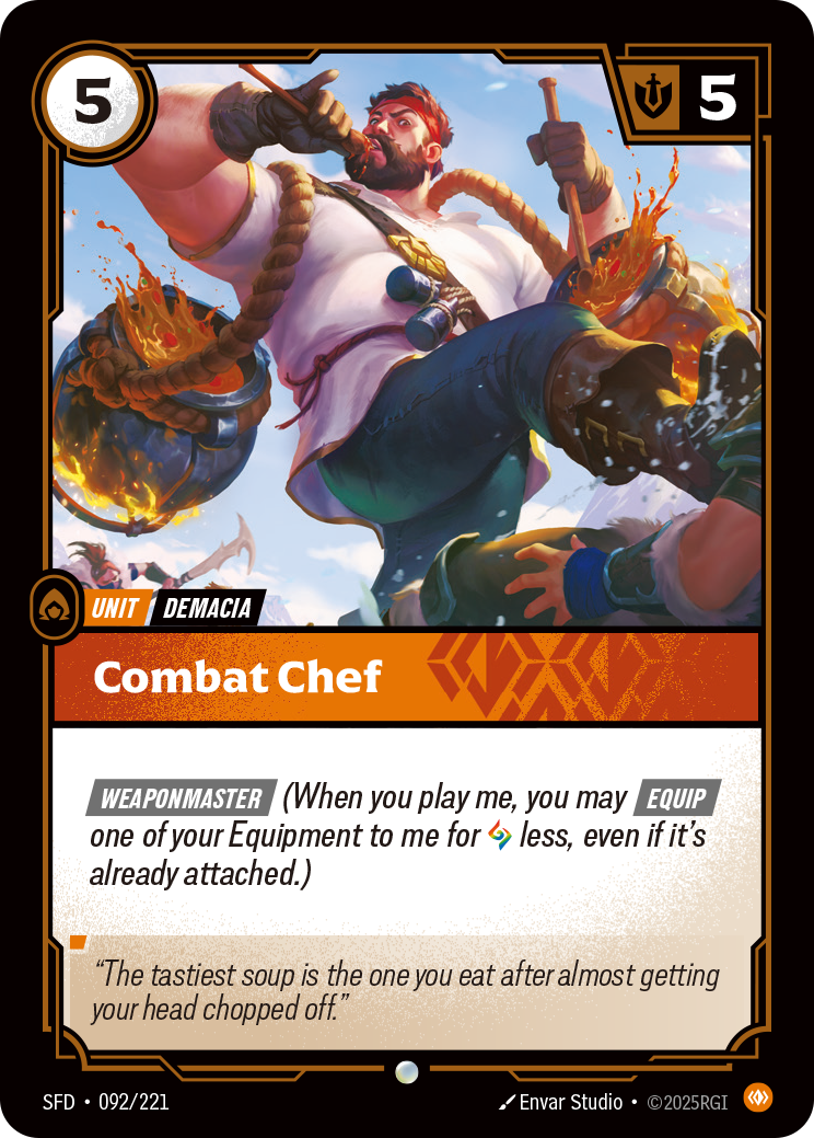 Combat Chef SFD-092 - Riftbound Standard Art, English reference artwork