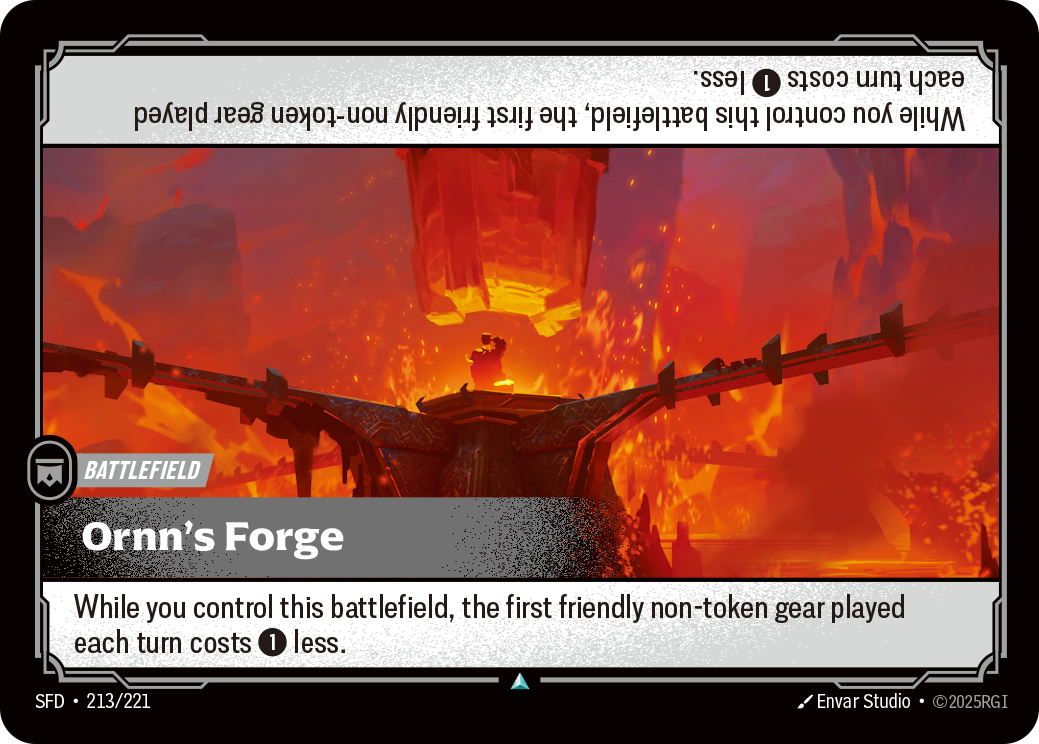 Ornn's Forge SFD-213 - Riftbound Standard Art, English reference artwork