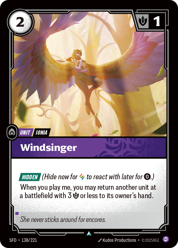 Windsinger SFD-138 - Riftbound Standard Art, English reference artwork
