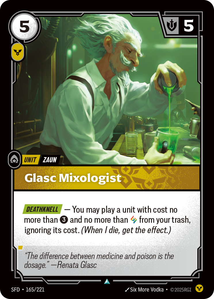 Glasc Mixologist SFD-165 - Riftbound Standard Art, English reference artwork