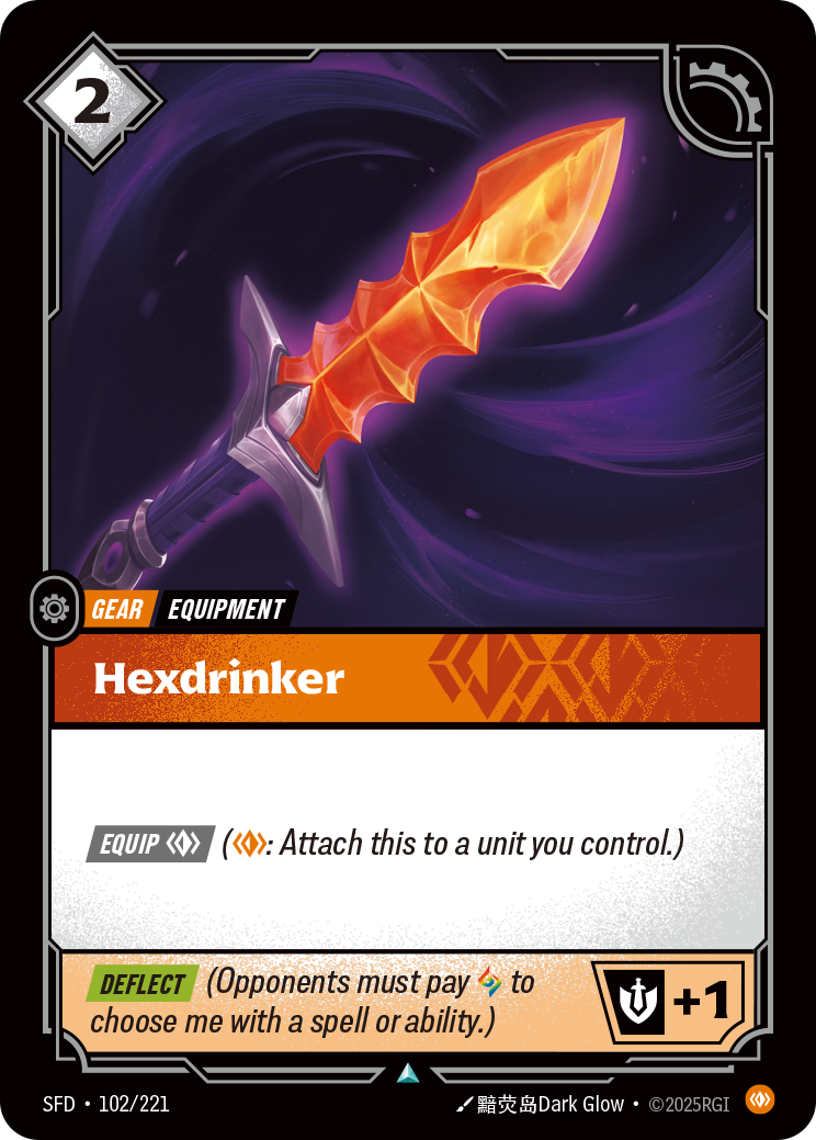 Hexdrinker SFD-102 - Riftbound Standard Art, English reference artwork