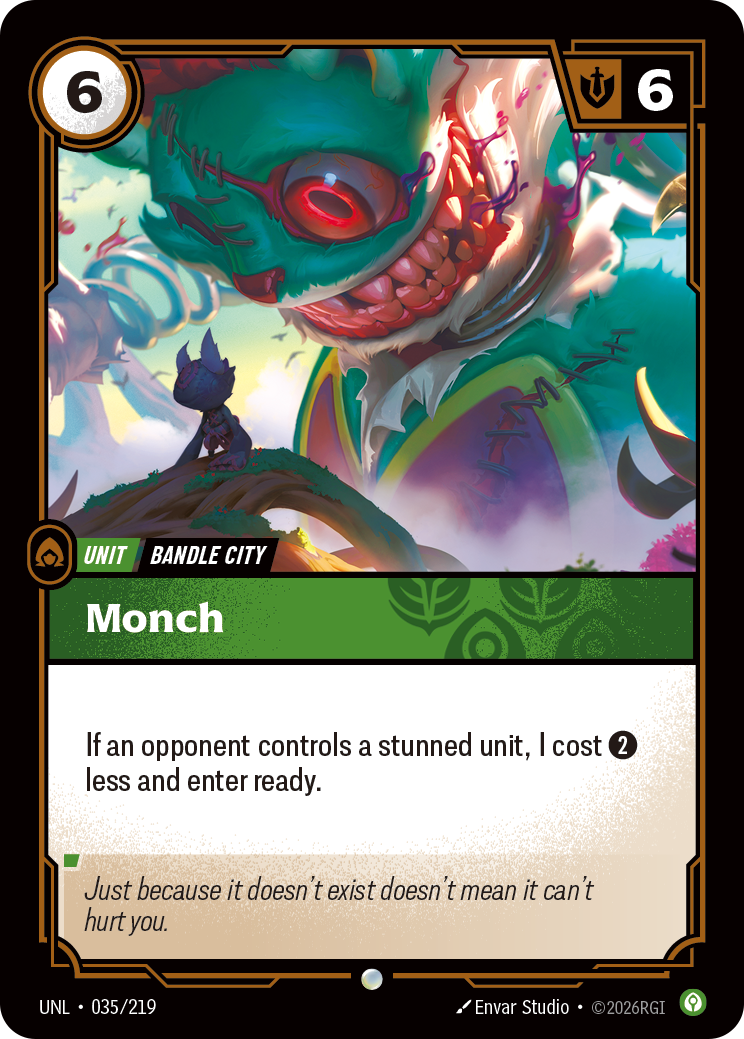 Monch UNL-035 - Riftbound Standard Art, English reference artwork