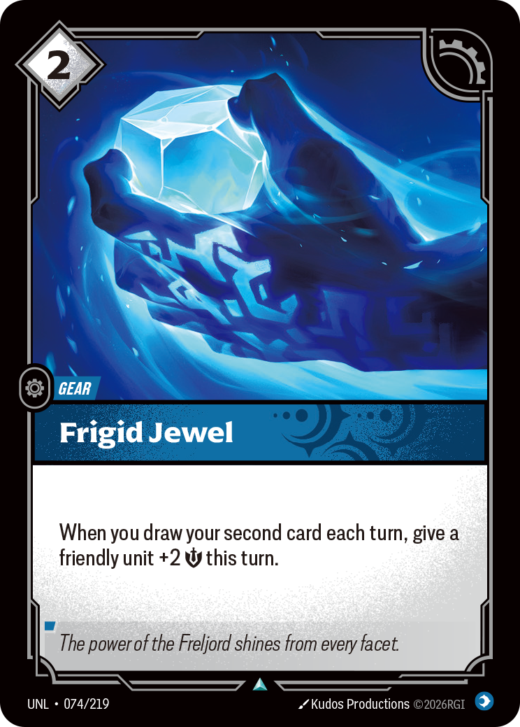 Frigid Jewel UNL-074 - Riftbound Standard Art, English reference artwork