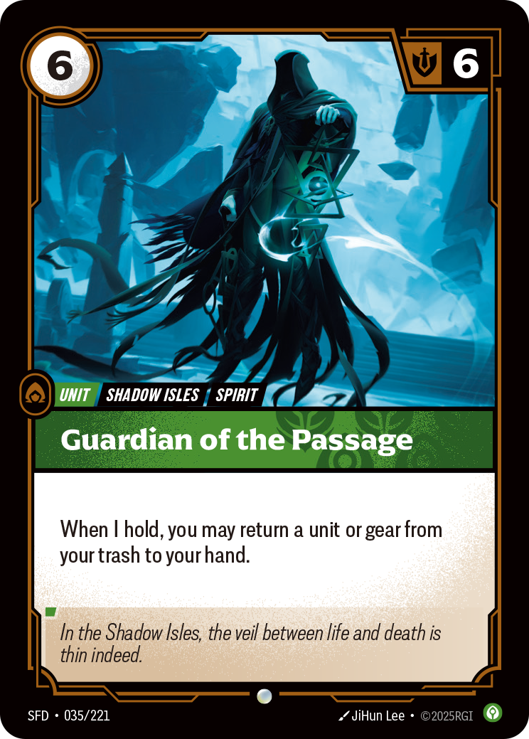 Guardian of the Passage SFD-035 - Riftbound Standard Art, English reference artwork
