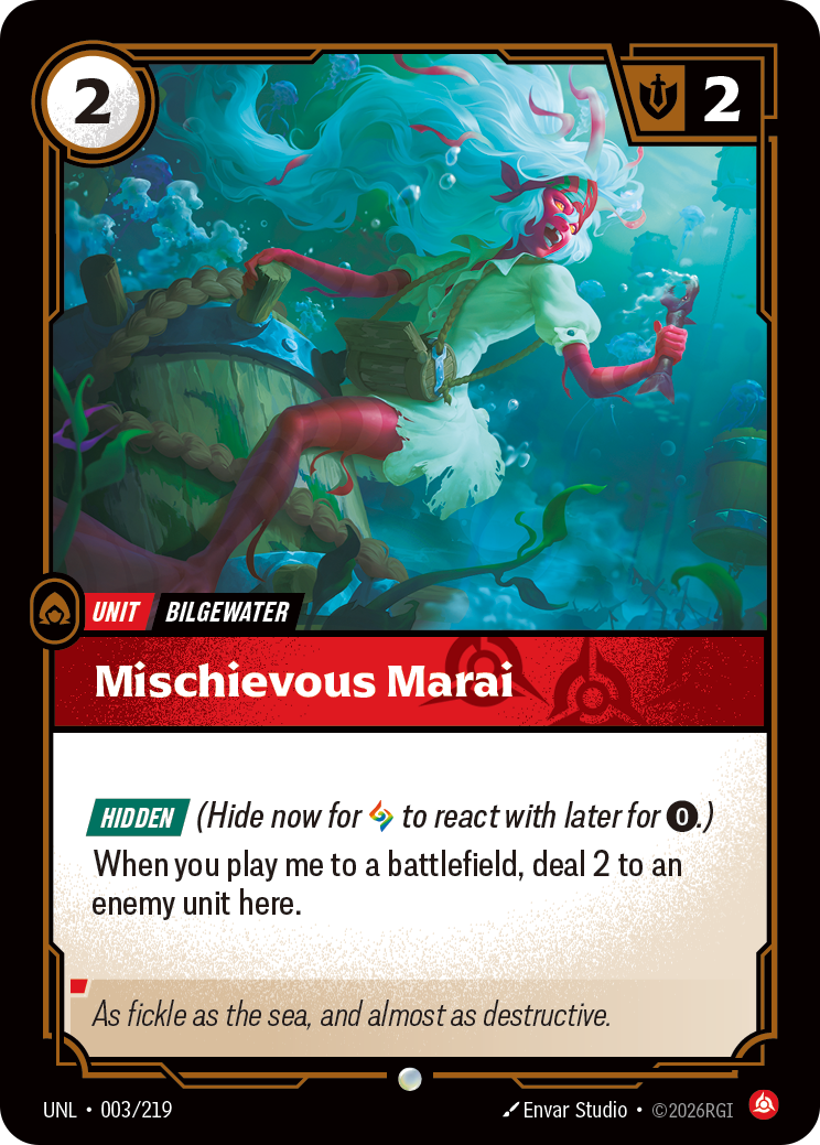 Mischievous Marai UNL-003 - Riftbound Standard Art, English reference artwork