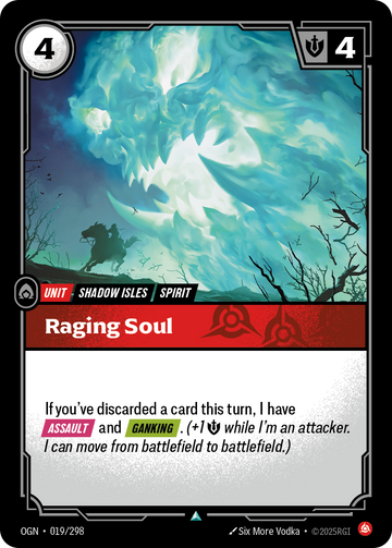 Raging Soul OGN-019 - Riftbound Standard Art, English reference artwork