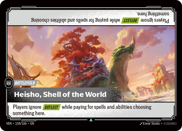Heisho, Shell of the World VEN-158 - Riftbound Standard Art, English reference artwork
