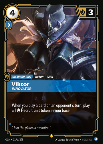 Viktor - Innovator (Alternate Art) OGN-117A - Riftbound Alternate Art, English reference artwork