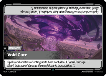 Void Gate OGN-296 - Riftbound Standard Art, English reference artwork