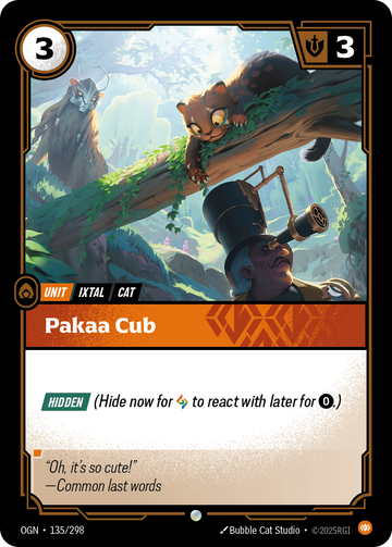Pakaa Cub OGN-135 - Riftbound Standard Art, English reference artwork