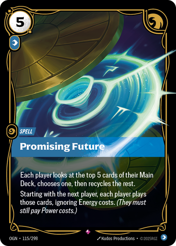 Promising Future OGN-115 - Riftbound Standard Art, English reference artwork