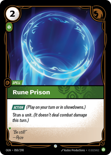 Rune Prison OGN-050 - Riftbound Standard Art, English reference artwork