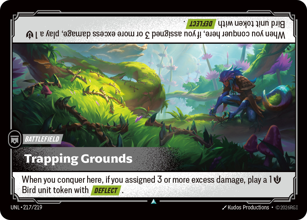 Trapping Grounds UNL-217 - Riftbound Standard Art, English reference artwork