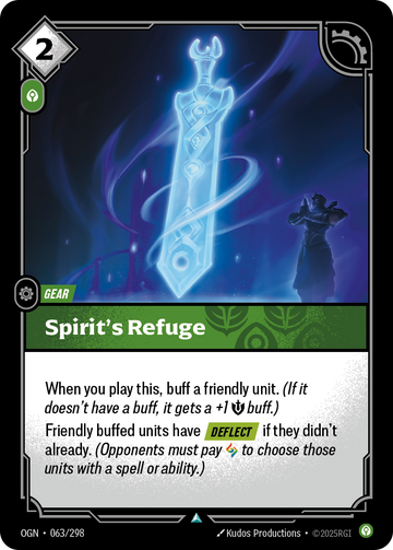 Spirit's Refuge OGN-063 - Riftbound Standard Art, English reference artwork