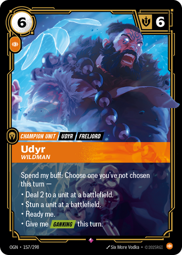Udyr - Wildman OGN-157 - Riftbound Standard Art, English reference artwork