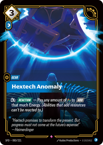 Hextech Anomaly SFD-083 - Riftbound Standard Art, English reference artwork