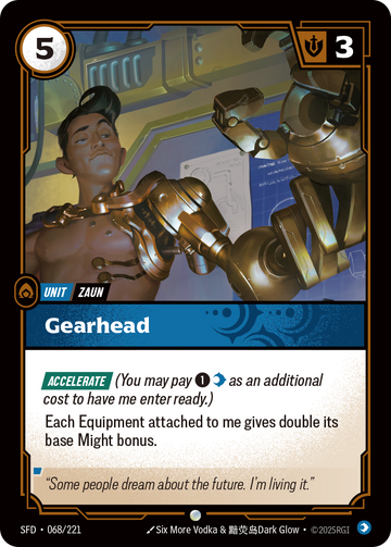 Gearhead SFD-068 - Riftbound Standard Art, English reference artwork