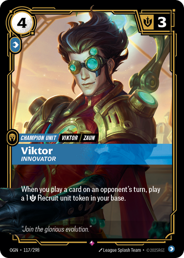 Viktor - Innovator OGN-117 - Riftbound Standard Art, English reference artwork