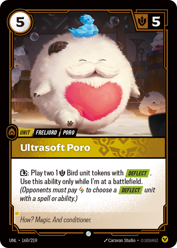 Ultrasoft Poro UNL-160 - Riftbound Standard Art, English reference artwork