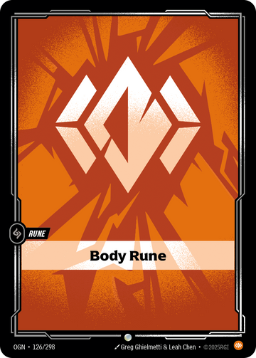 Body Rune OGN-126 - Riftbound Standard Art, English reference artwork