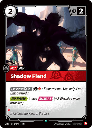 Shadow Fiend VEN-014 - Riftbound Standard Art, English reference artwork