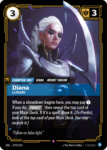 Diana, Lunari UNL-079 - Riftbound Standard Art, English reference artwork