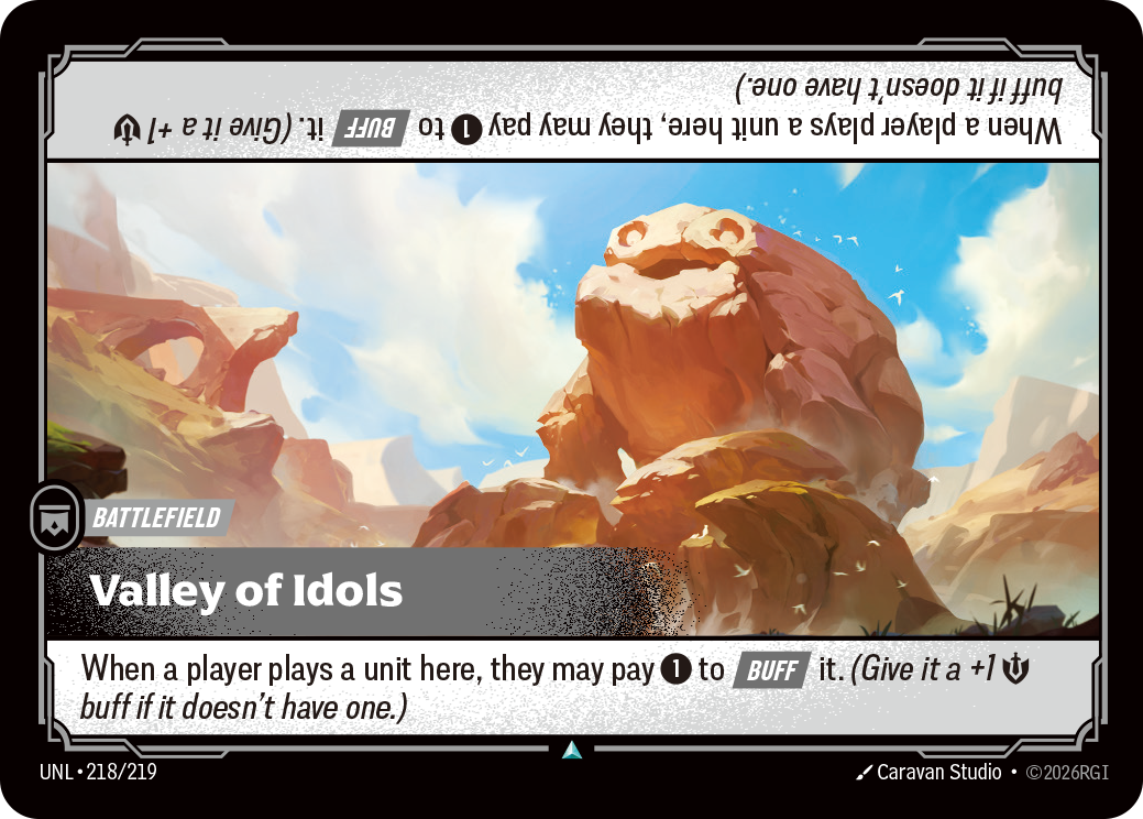 Valley of Idols UNL-218 - Riftbound Standard Art, English reference artwork