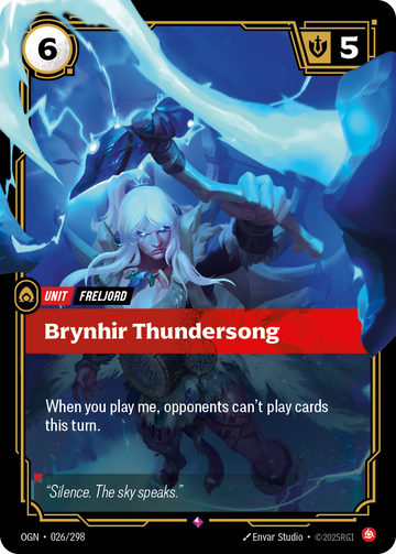 Brynhir Thundersong OGN-026 - Riftbound Standard Art, English reference artwork