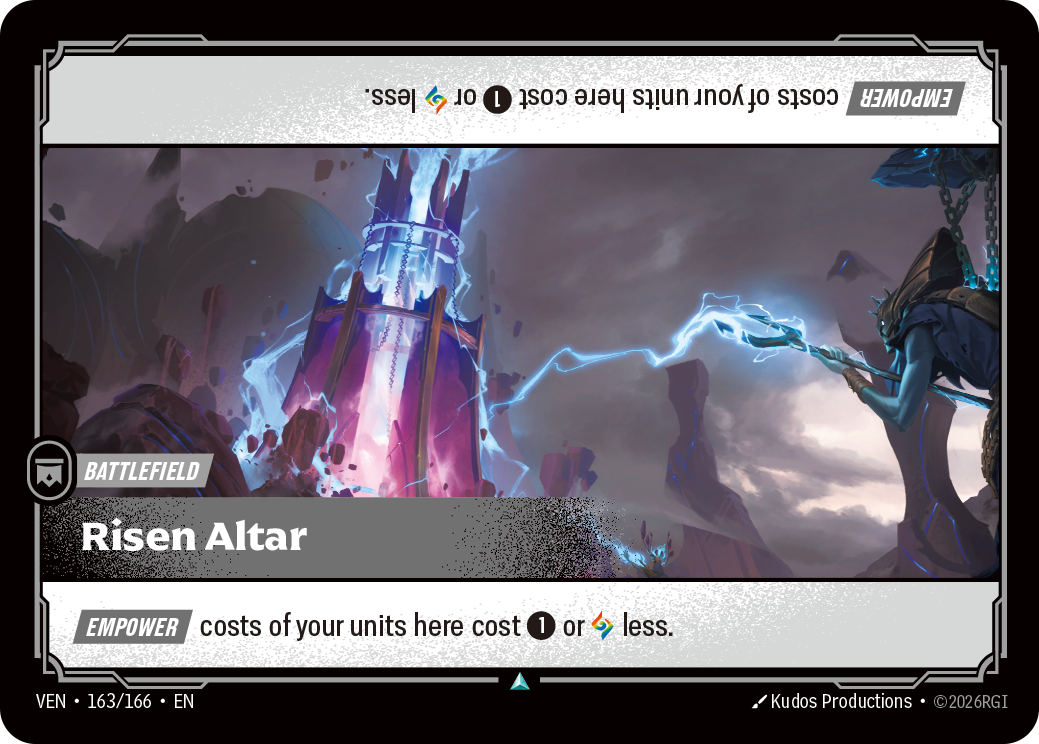 Risen Altar VEN-163 - Riftbound Standard Art, English reference artwork
