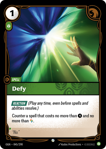 Defy OGN-045 - Riftbound Standard Art, English reference artwork