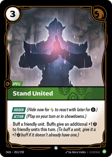 Stand United OGN-053 - Riftbound Standard Art, English reference artwork