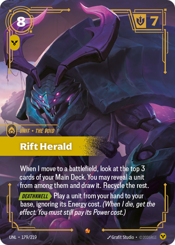 Rift Herald UNL-179 - Riftbound Standard Art, English reference artwork